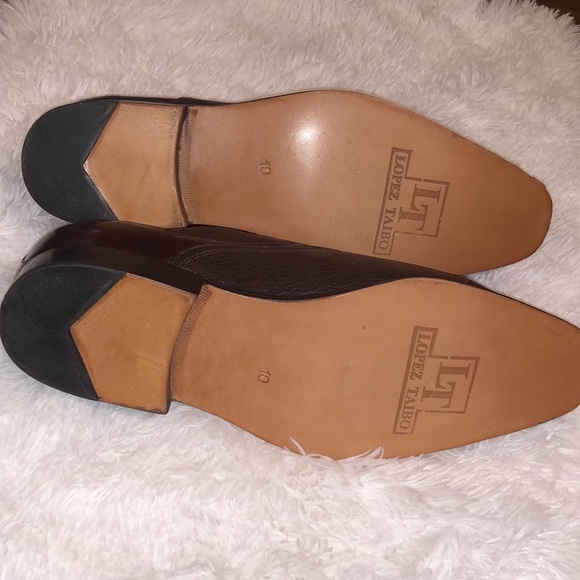 New Lopez taibo size 10 brown leather dress shoes - Picture 5 of 5